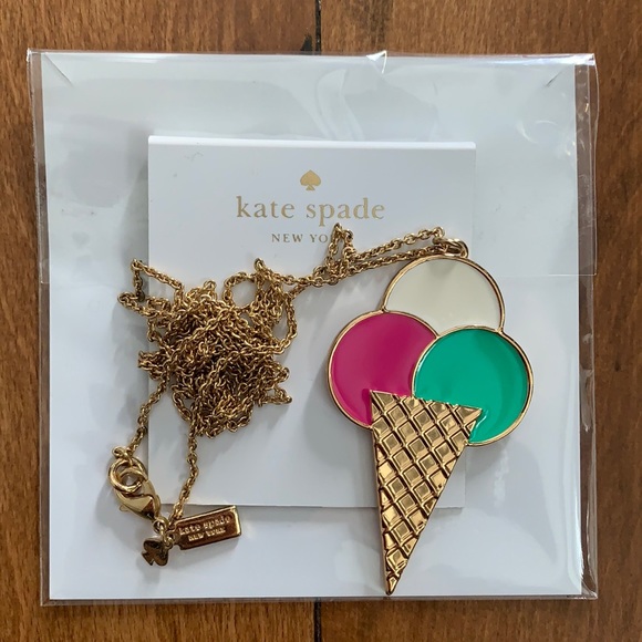 Kate Spade goldstone multicolour sweet treat ice cream necklace - Picture 1 of 2